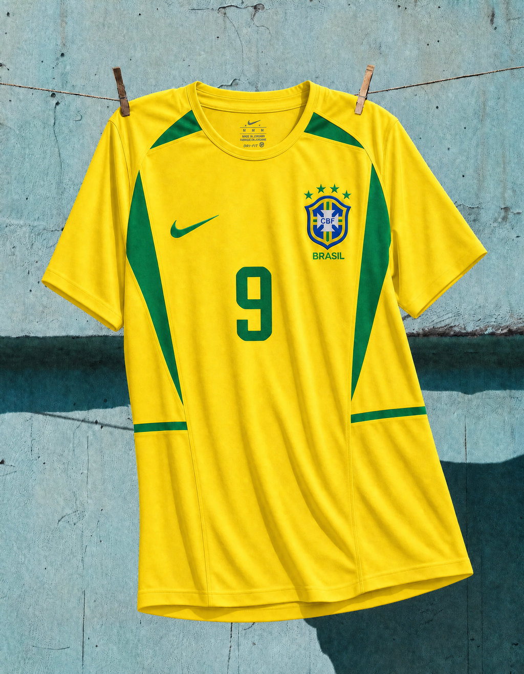 Trøje Ronaldo R9 Brasilien hjemme 2002